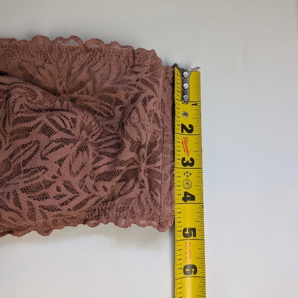 AERIE Strapless Bra Old pink Color Size 36C With Wire Lacework - Picture 8 of 8